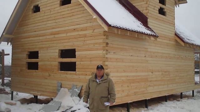 Видео отзыв (дом из профилированного бруса с мансардой) - СК Северные Терема смотреть онлайн