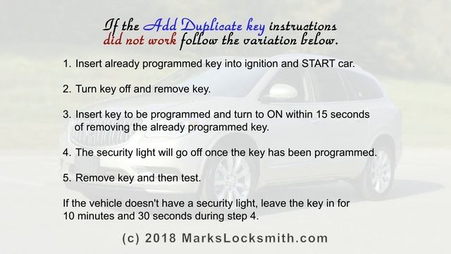 2007 to 2017 Buick Enclave On Board Key Programming Guide смотреть онлайн