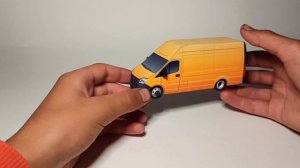 Газель Некст из бумаги, сборка обзор модели!