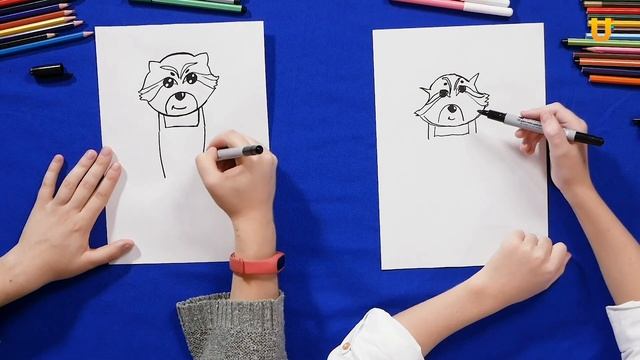 РИСУЕМ ВМЕСТЕ. Енот Ракета, "Стражи галактики" смотреть онлайн