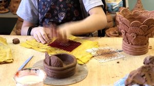Детский мастер-класс.  Ваза из глины