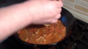 Макароны по-татарски с  мясом  // Tatar pasta with meat