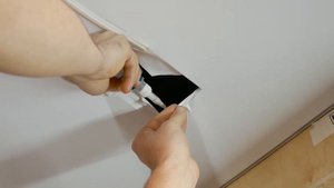 АКС линия - обучение, как сделать своими руками, без внутреннего выреза в натяжном потолке