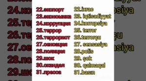 Rus dili dersleri , Rus dili oyrenmek,           Rus dilinde esas 200 söz  , 7 dəqiqədə 200 söz.