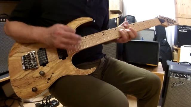 Ibanez Premium Series RG721MSM Crunch смотреть онлайн