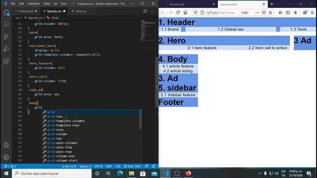 Diseño Web Responsivo HTML + CSS +Grid Layout смотреть онлайн