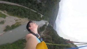 Мой прыжок с банджи 207 м Сочи Скайпарк