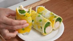 Куриные рулеты из жидкого теста (быстрый и легкий завтрак)