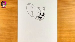 how to draw jerry the mouse || how to draw jerry step by step easy || how to draw jerry easy