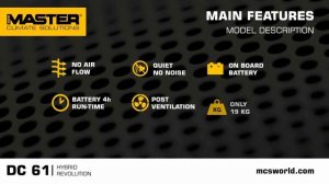 Тепловая пушка MASTER DC 61, полностью автономная.