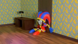 Banana Cat and Pomni | Banana Cat saves Pomni (FullHD|RTX)??