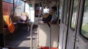 поездка на троллейбусе ЗиУ 682г 3151 по 19му маршруту.