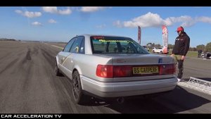 1000HP Audi 100 C4 2.2 20V Turbo Brutal Acceleration Sound