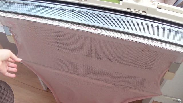 Шарф-палантин на вязальной машине, подробный мастер-класс