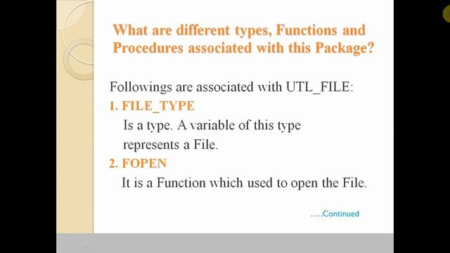 File Processing in PL/SQL | Oracle UTL_FILE Package | Oracle PLSQL Tutorial | PLSQL Tutorial