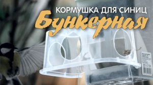 Кормушка для синиц бункерная