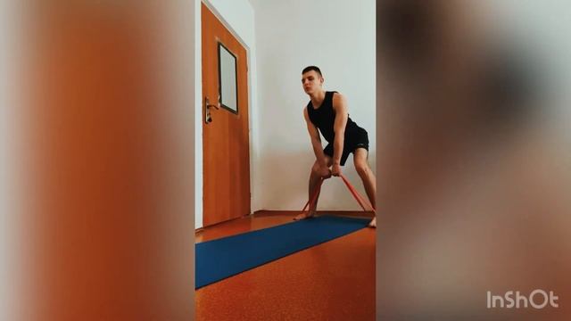 Упражнение на Спину с резиной