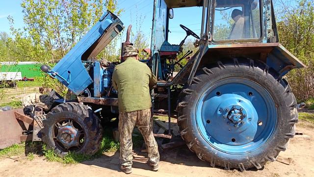 Переоборудование МТЗ-52 в МТЗ-82 (установка кабины. часть 5) смотреть онлайн