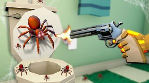 Слабо попасть из РЕВОЛЬВЕРА в ПАУКА??? Kill it With Fire VR! / Часть 1 /