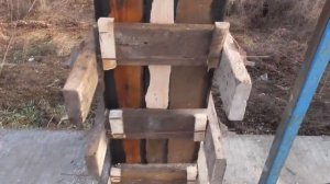 Изготовление и заливка колонн 400х400. Деревянная опалубка