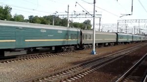 ЧС7 с почтово-багажным составов.MPG