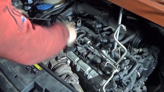 VW 1.4 TSI как снять турбину смотреть онлайн