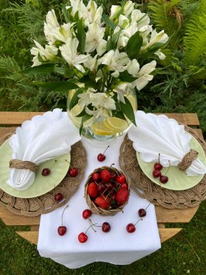 САЛФЕТКА УКРАШЕНИЕ СТОЛА