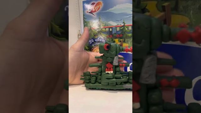 КВ-45 и КВ-44 из пластилина 😱😱😱😱😱😱😱😱🤯