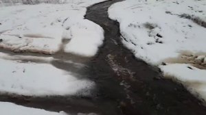 Утро на Хуторе//Зима вернулась//Перелив воды из пруда