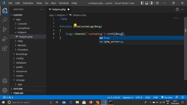 Custom Logs In Custom Helpers In Laravel In Hindi смотреть онлайн