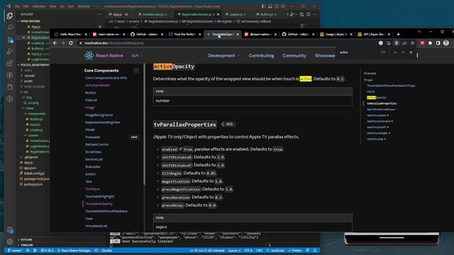 15. React Native Registration & Login Form - Registration React Native Async Storage смотреть онлайн