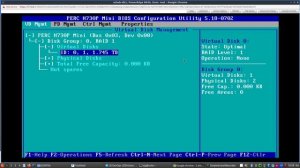 Сервер dell R630 с контроллером H730P, не видит диски при загрузке.