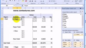 Quickly Remove an Excel Pivot Table Field
