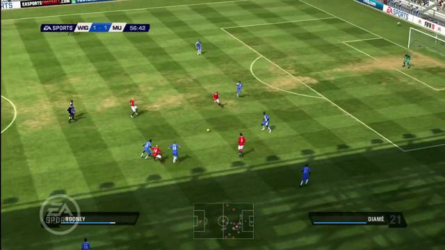 FIFA 11 Game Simulation | Manchester United vs Wigan Athletic смотреть онлайн