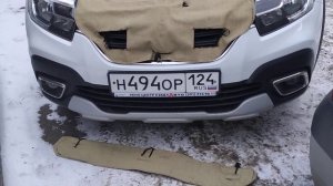 Рено Логан степвей (RENAULT) подготовка к морозам ..