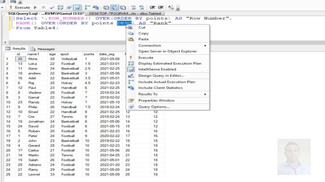 SQL server tutorial: Ranking Functions in SQL Server (ROW NUMBER()-RANK()- DENSE RANK ()  NTILE())