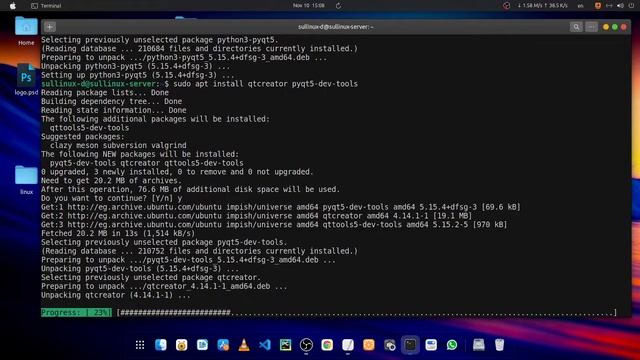 install Qt5 Designer  on Linux