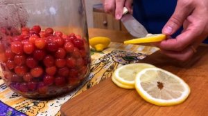 Компот Махито! Черешня с мятой и лимоном на зиму. Компот из вишни. Самый легкий и быстрый