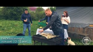 Запечённая нога горного козла (Тура), в беконе, на углях. Готовим дичь.