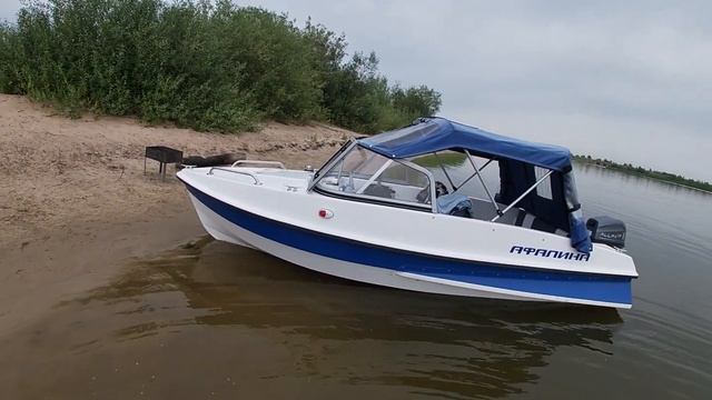 Афалина 395 мотор Альфа 9.9(20) обкатка и обзор лодки и мотора после 2-го ТО.