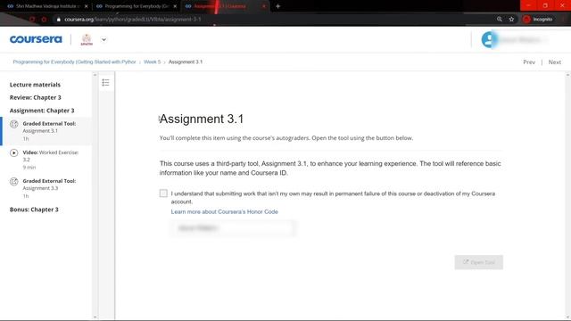 Programming for Everybody (Getting Started with Python) | Complete Assignment & Quiz Answers