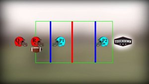 АМЕРИКАНСКИЙ ФУТБОЛ НА 3 НА 4 ИГРОКА (часть 2) | Как играть в мяч для американского футбола