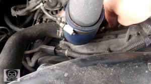 Датчик температуры охлаждающей жидкости в ГБЦ Мазда МПВ-1 1996. Чтоб не перегрели Mazda MPV-1 WLT