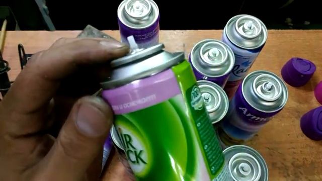 МНОГОРАЗОВЫЕ БАЛЛОНЫ ИЗ ПОД ОСВЕЖИТЕЛЯ ВОЗДУХА ИЛИ АЭРОЗОЛЬНОЙ КРАСКИ. СВОИМИ РУКАМИ. смотреть онлайн