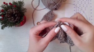 Как связать снуд в два оборота с объемным узором