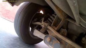 Mercedes-Benz w163 ml320. Working rear suspension. Работа задней подвески