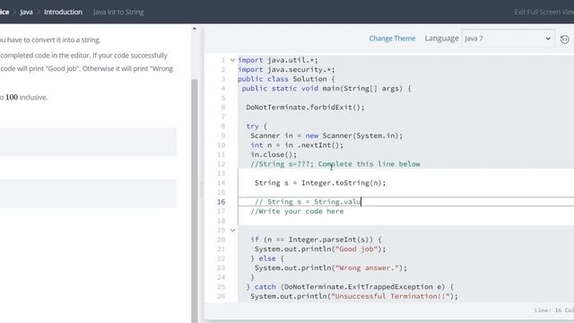 11. Java Int to String | Java | HackerRank Solutions смотреть онлайн