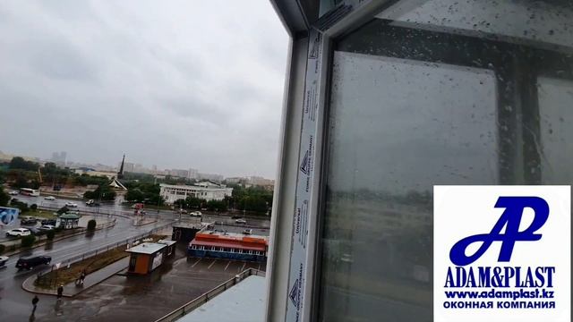 Остекление Балконов с Крышей. +7 700 126 1441 АДАМ-ПЛАСТ