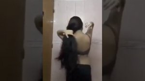 tamil college girl bathing subscribe to watch full video...