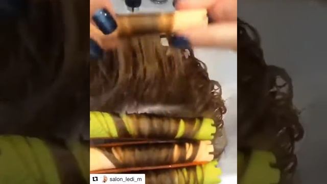 Долговременная укладка от LEBEL в салоне Леди М смотреть онлайн